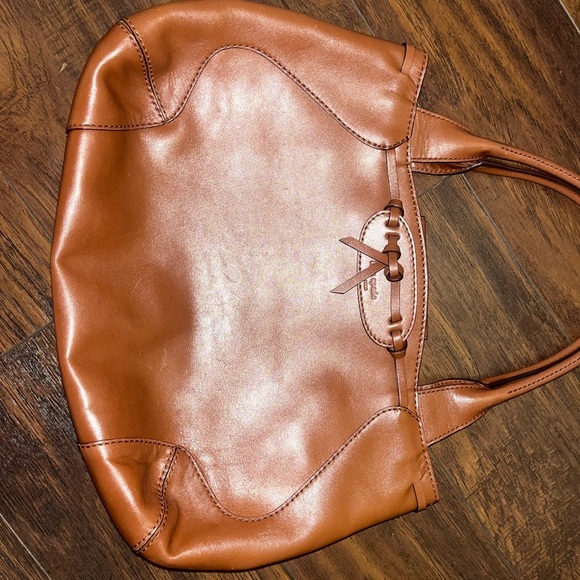 Vintage Kate Spade Brown Leather Bag - Picture 7 of 9